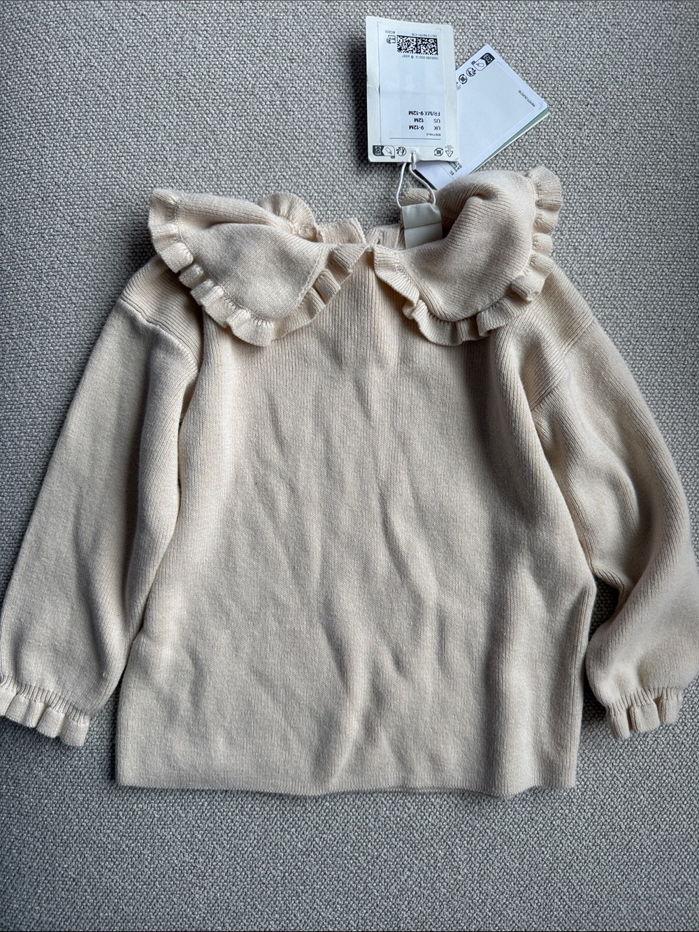 H&M girl ruffle knit  sweater